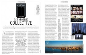 L'Officiel Memoire Collective article Sept. 2011